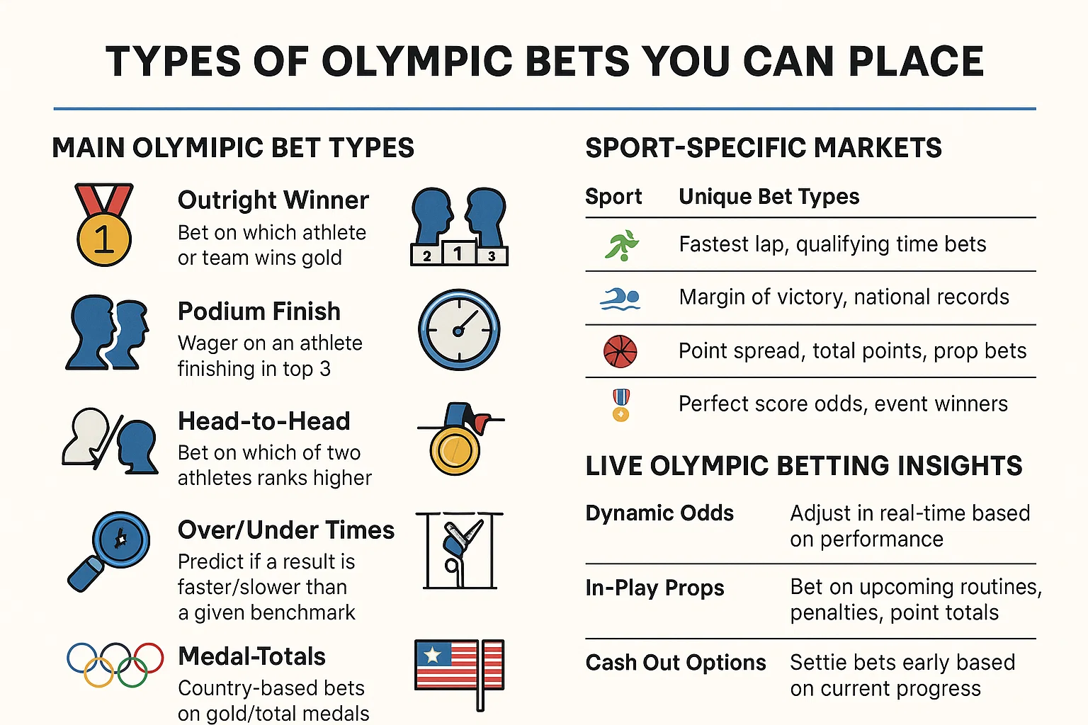 Types of Olympic Bets You Can Place